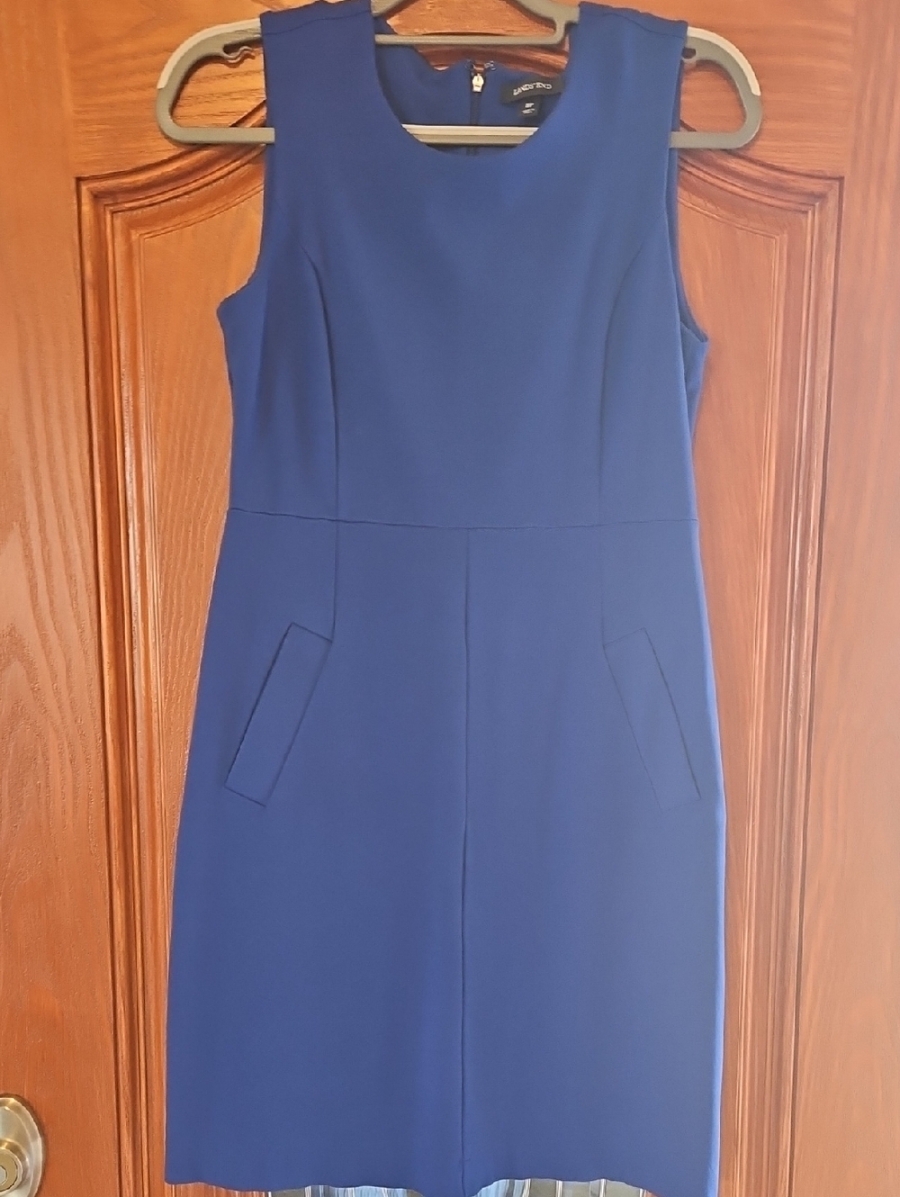 Sleeveless Royal Blue Sheath Dress